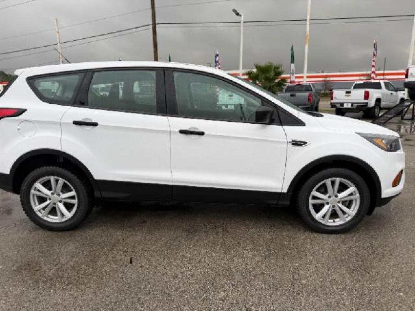 2019 Oxford White /Chromite Gray/Charcoal Black Ford Escape S (1FMCU0F70KU) with an Duratec 2.5L I-4 DOHC engine, located at 4545 Spencer Hwy., Pasadena, 77504, (832) 266-1645, 29.666037, -95.173775 - Photo#3
