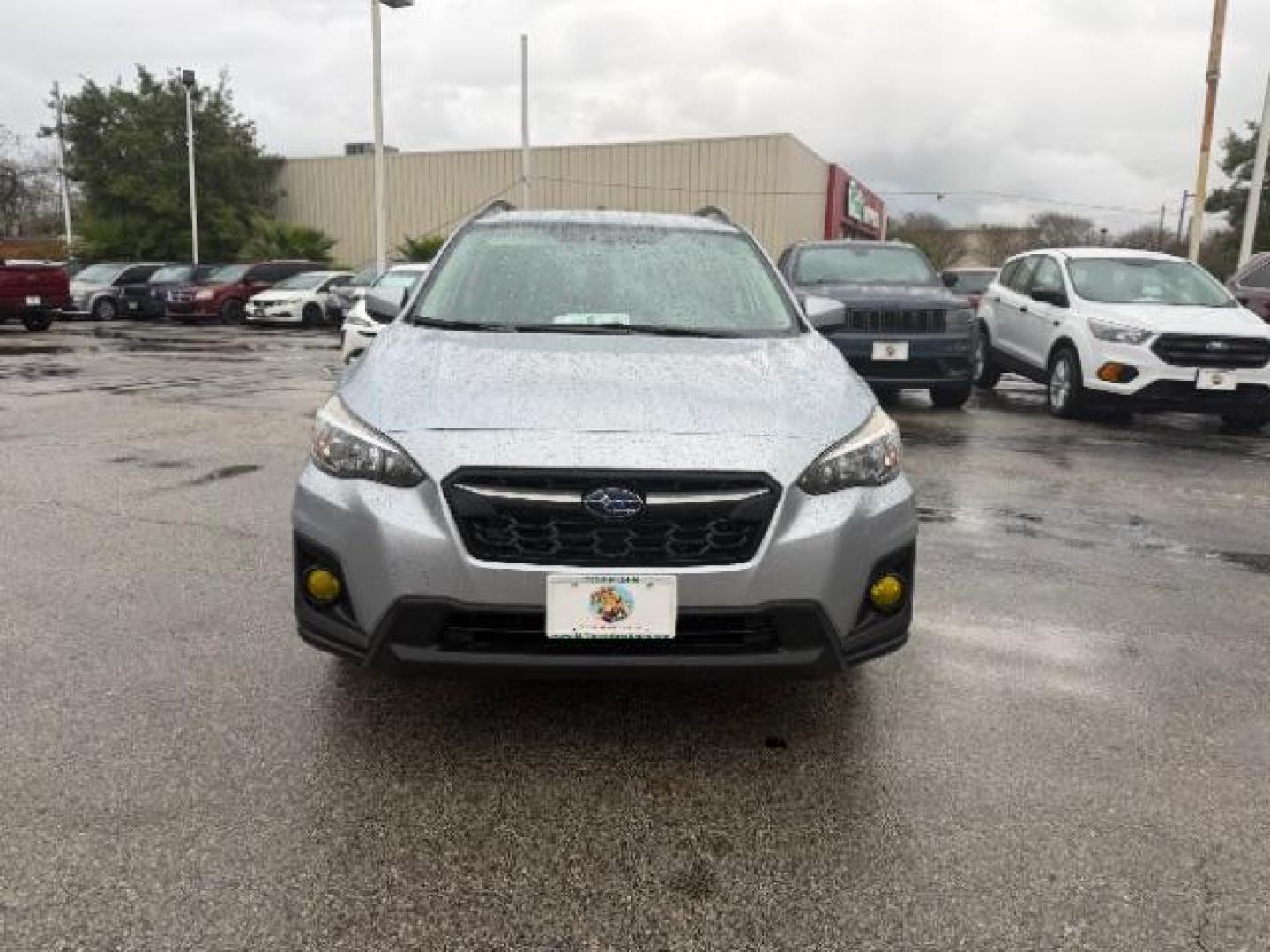 2018 Cool Gray Khaki /Black w/Orange Stitching Subaru Crosstrek 2.0i Premium (JF2GTABC8JH) with an 2L H-4 gasoline direct injection engine, located at 4545 Spencer Hwy., Pasadena, 77504, (832) 266-1645, 29.666037, -95.173775 - Photo#1
