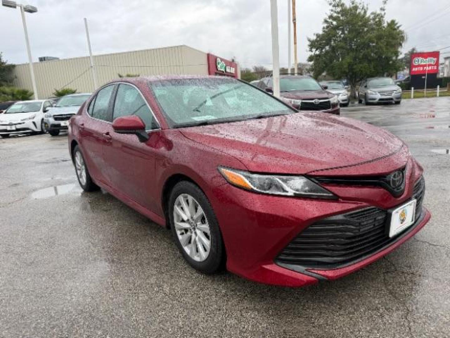 2020 Ruby Flare Pearl /Black Toyota Camry LE (4T1C11AK7LU) with an Dynamic Force 2.5L I-4 port/direct injection engine, located at 4545 Spencer Hwy., Pasadena, 77504, (832) 266-1645, 29.666037, -95.173775 - Photo#2