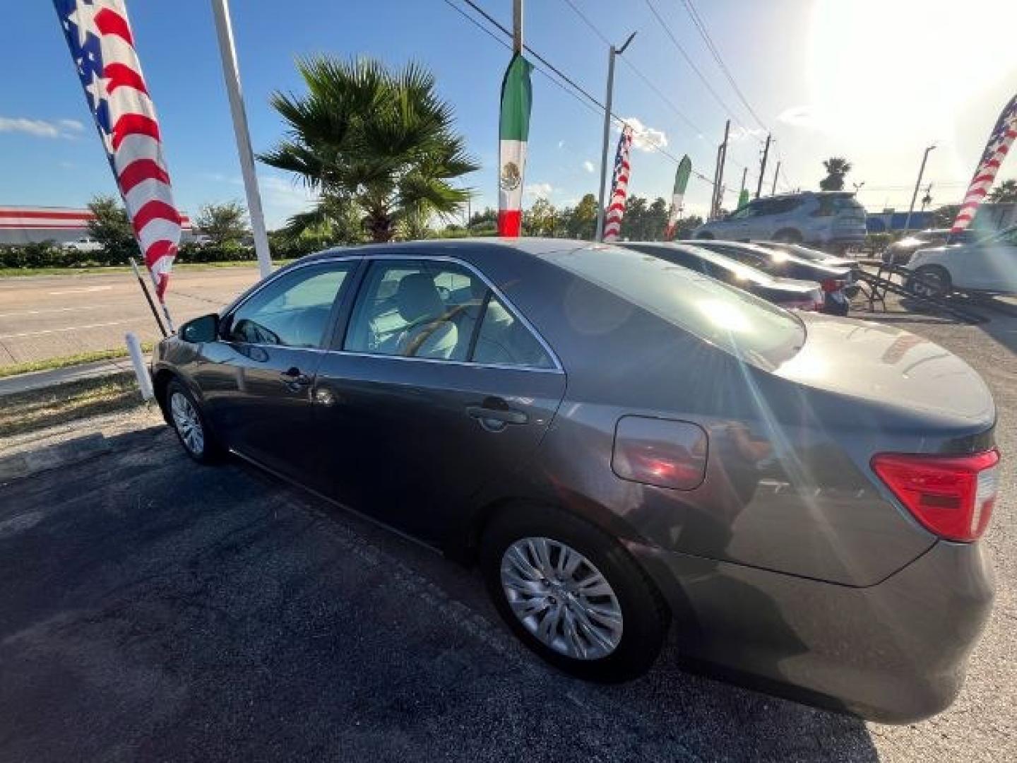 2012 Magnetic Gray Metall /Ash Toyota Camry LE (4T4BF1FK1CR) with an 2.5L I-4 DOHC engine, located at 4545 Spencer Hwy., Pasadena, 77504, (832) 266-1645, 29.666037, -95.173775- Photo#5