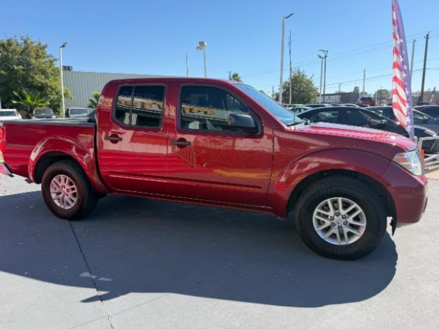 2019 Cayenne Red Metallic /Steel, cloth Nissan Frontier S Crew Cab 5AT 2WD (1N6AD0ER5KN) with an 4.0L V6 DOHC 24V engine, 5-Speed Automatic transmission, located at 4545 Spencer Hwy., Pasadena, 77504, (832) 266-1645, 29.666037, -95.173775 - Photo#3