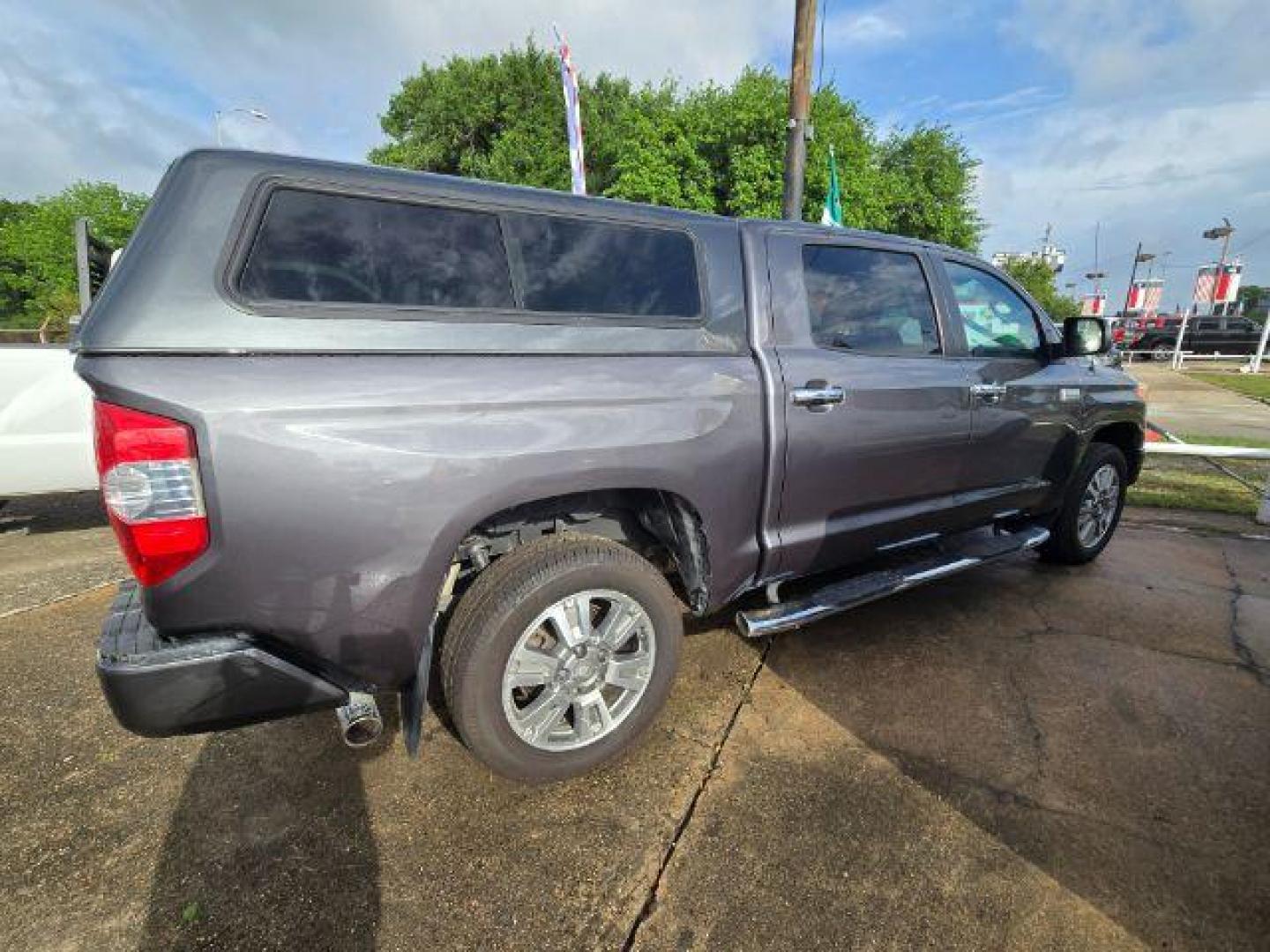 2016 Magnetic Gray Metallic Toyota Tundra Platinum 5.7L V8 (5TFAW5F14GX) with an I-FORCE 5.7L V-8 DOHC engine, 6-Speed Automatic transmission, located at 4545 Spencer Hwy., Pasadena, 77504, (832) 266-1645, 29.666037, -95.173775 - Photo#1