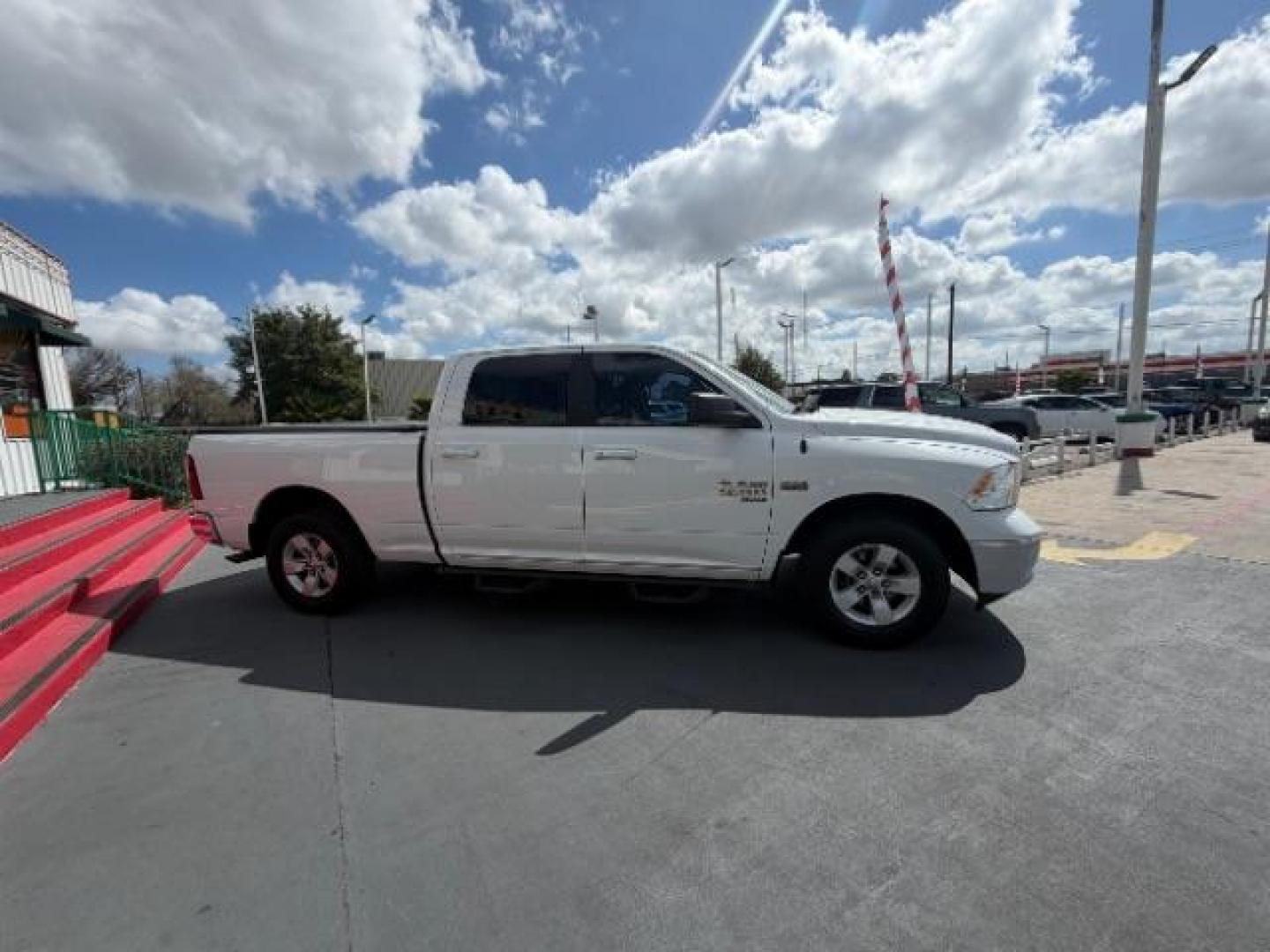 2020 Bright White Clearcoat Ram 1500 Classic SLT Crew Cab 4x2 6'4 Box (1C6RR6TT8LS) with an HEMI 5.7L V-8 variable valve control engine, located at 4545 Spencer Hwy., Pasadena, 77504, (832) 266-1645, 29.666037, -95.173775 - Photo#3