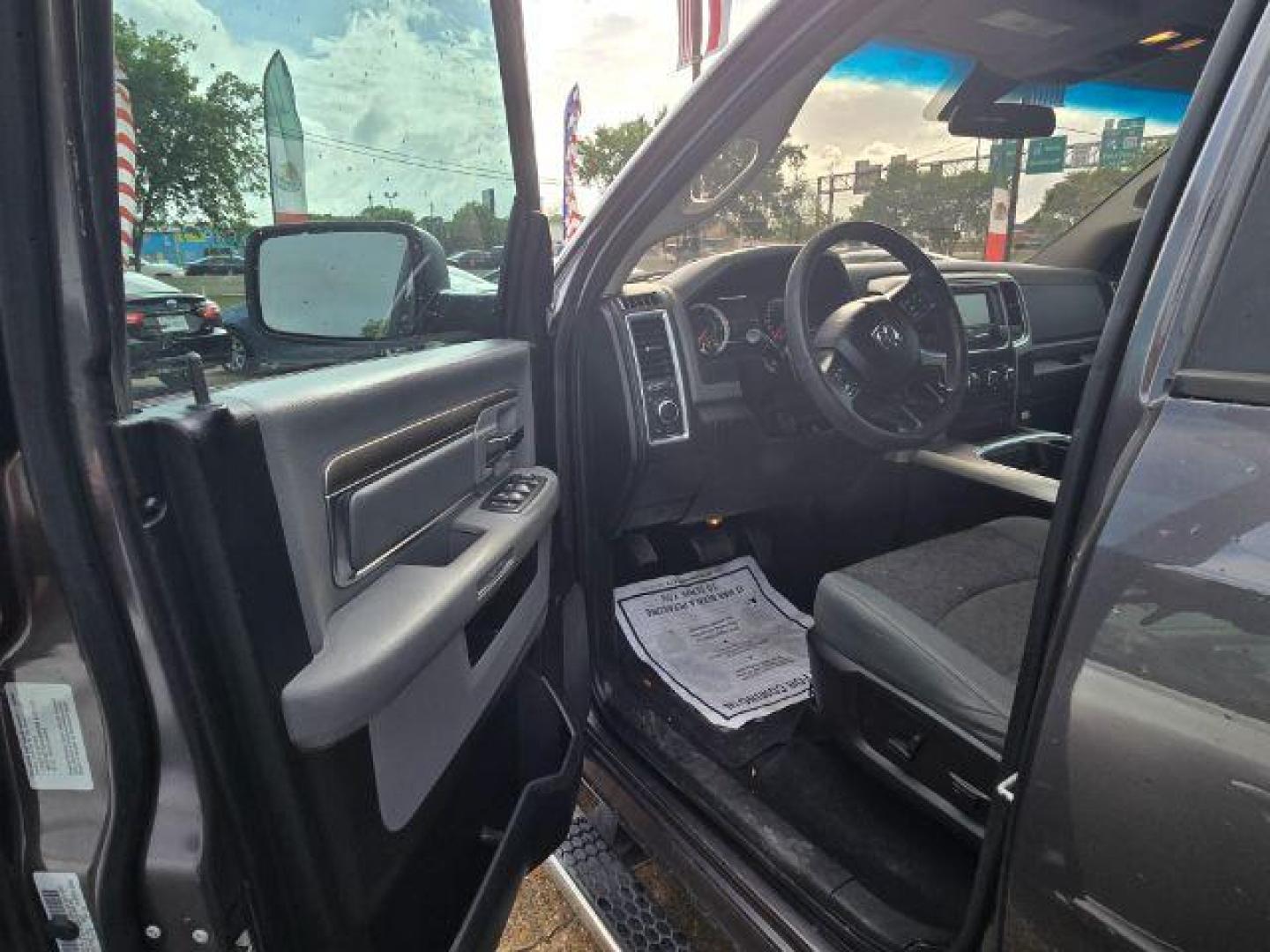 2017 Granite Crystal Metallic Clearcoat Ram 1500 SLT Quad Cab 4x2 6'4 Box (1C6RR6GG6HS) with an Pentastar 3.6L V-6 DOHC engine, located at 4545 Spencer Hwy., Pasadena, 77504, (832) 266-1645, 29.666037, -95.173775 - Photo#2