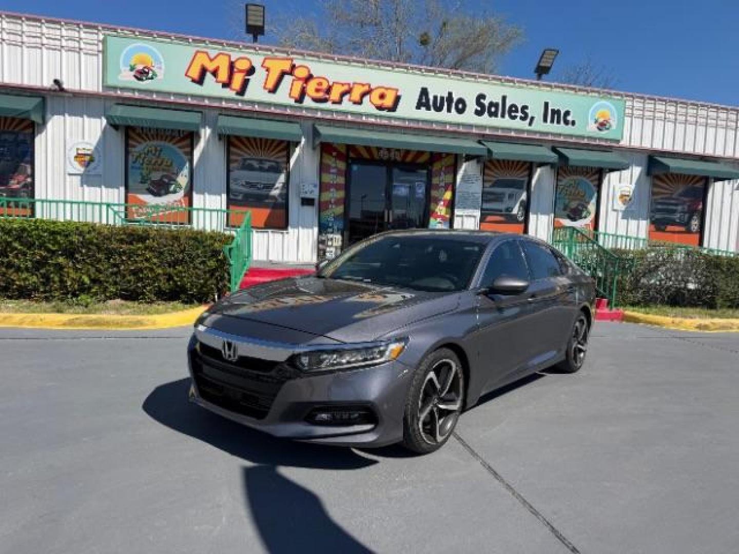 2019 Modern Steel Metallic /Black Honda Accord Sport (1HGCV1F30KA) with an 1.5L I-4 gasoline direct injection engine, located at 4545 Spencer Hwy., Pasadena, 77504, (832) 266-1645, 29.666037, -95.173775 - Photo#0