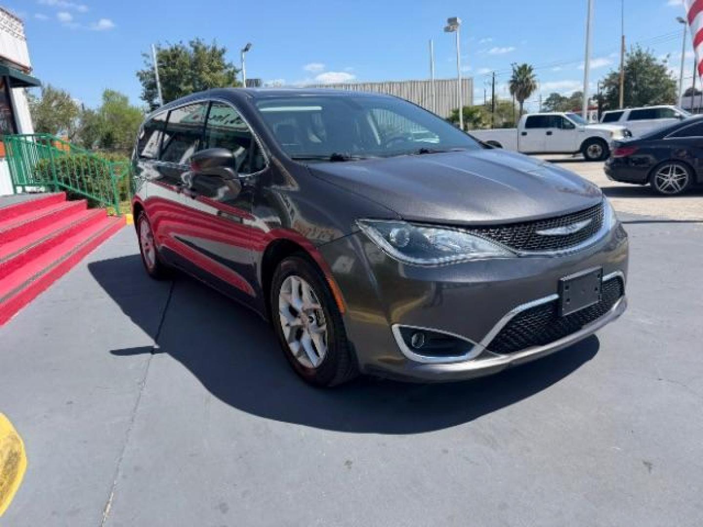 2019 Granite Crystal Metallic Clearcoat /Black/Black/Black Chrysler Pacifica Touring Plus (2C4RC1FG5KR) with an 3.6L V-6 DOHC engine, located at 4545 Spencer Hwy., Pasadena, 77504, (832) 266-1645, 29.666037, -95.173775 - Photo#2