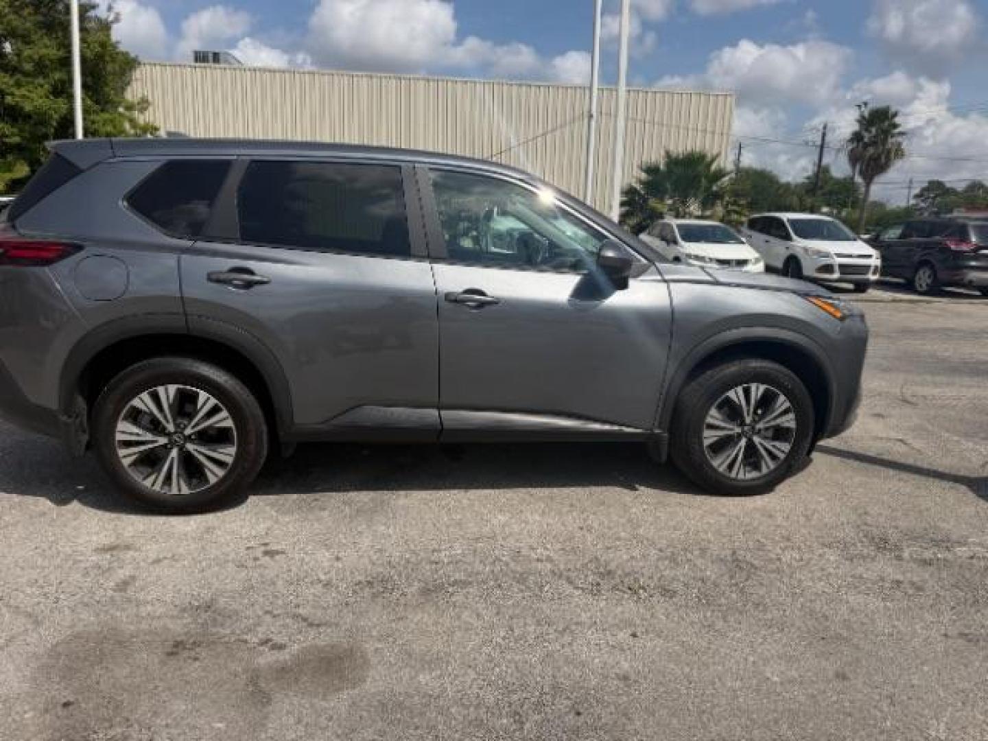 2023 Gun Metallic /Charcoal Nissan Rogue SV FWD (5N1BT3BA2PC) with an VC-Turbo 1.5L I-3 gasoline direct injection engine, located at 4545 Spencer Hwy., Pasadena, 77504, (832) 266-1645, 29.666037, -95.173775 - Photo#3