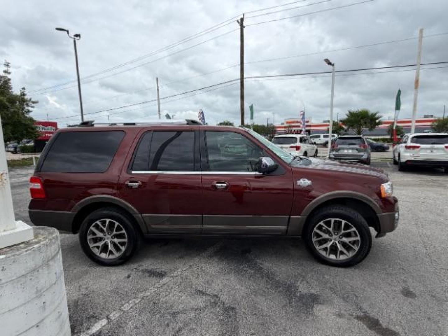 2017 Bronze Fire /Mesa w/Ebony Ford Expedition King Ranch (1FMJU1HTXHE) with an EcoBoost 3.5L V-6 gasoline direct injection engine, located at 4545 Spencer Hwy., Pasadena, 77504, (832) 266-1645, 29.666037, -95.173775 - Photo#2