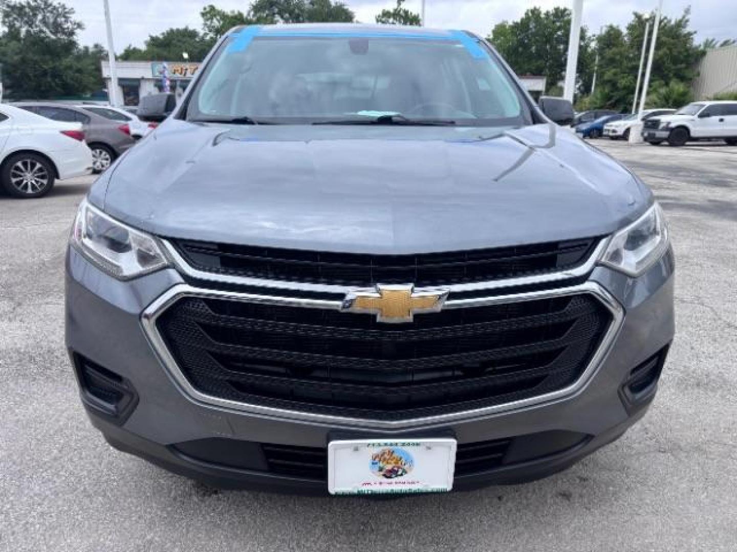 2020 Satin Steel Metallic /Jet Black Chevrolet Traverse FWD LS (1GNERFKW4LJ) with an 3.6L V-6 gasoline direct injection engine, located at 4545 Spencer Hwy., Pasadena, 77504, (832) 266-1645, 29.666037, -95.173775 - Photo#1