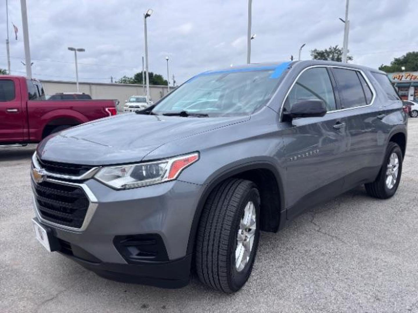 2020 Satin Steel Metallic /Jet Black Chevrolet Traverse FWD LS (1GNERFKW4LJ) with an 3.6L V-6 gasoline direct injection engine, located at 4545 Spencer Hwy., Pasadena, 77504, (832) 266-1645, 29.666037, -95.173775 - Photo#2