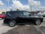 2019 Black Obsidian /Graphite INFINITI QX80 LUXE (JN8AZ2NE7K9) with an 5.6L V-8 gasoline direct injection engine, located at 4545 Spencer Hwy., Pasadena, 77504, (832) 266-1645, 29.666037, -95.173775 - Photo#2