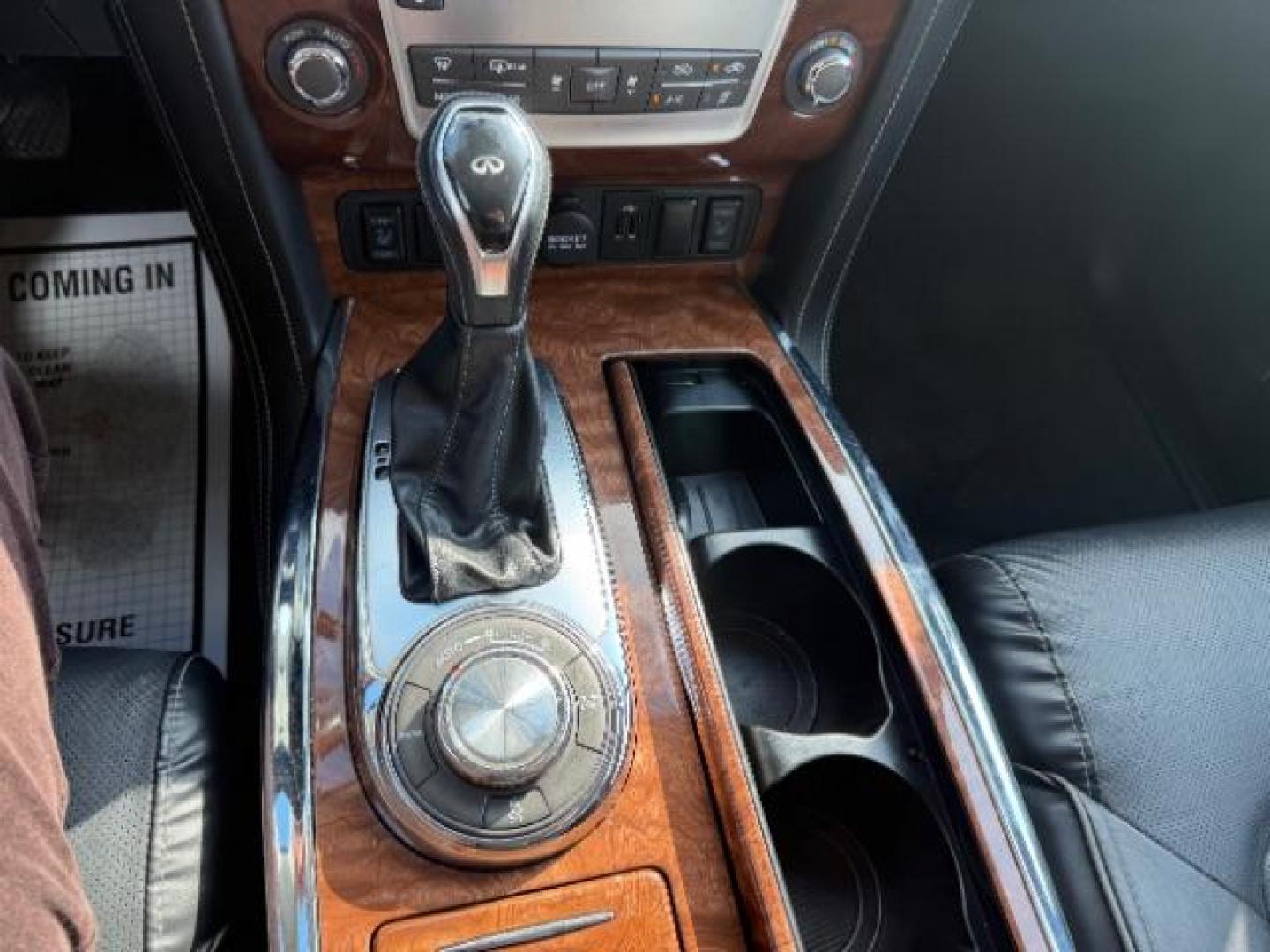 2019 Black Obsidian /Graphite INFINITI QX80 LUXE (JN8AZ2NE7K9) with an 5.6L V-8 gasoline direct injection engine, located at 4545 Spencer Hwy., Pasadena, 77504, (832) 266-1645, 29.666037, -95.173775 - Photo#6