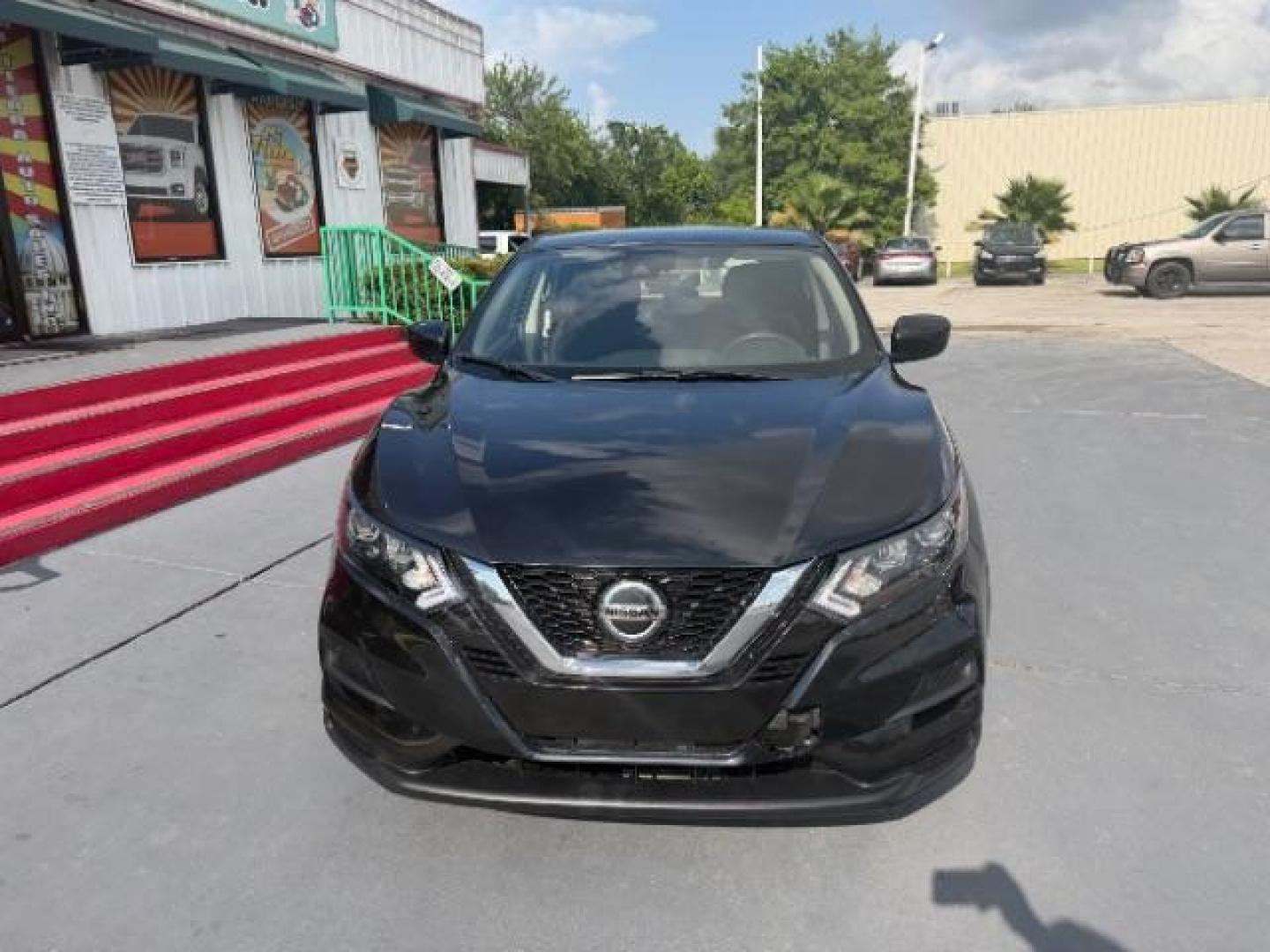 2021 Magnetic Black Pearl /Charcoal Nissan Rogue Sport S AWD Xtronic CVT (JN1BJ1AWXMW) with an 2L I-4 gasoline direct injection engine, located at 4545 Spencer Hwy., Pasadena, 77504, (832) 266-1645, 29.666037, -95.173775 - Photo#0