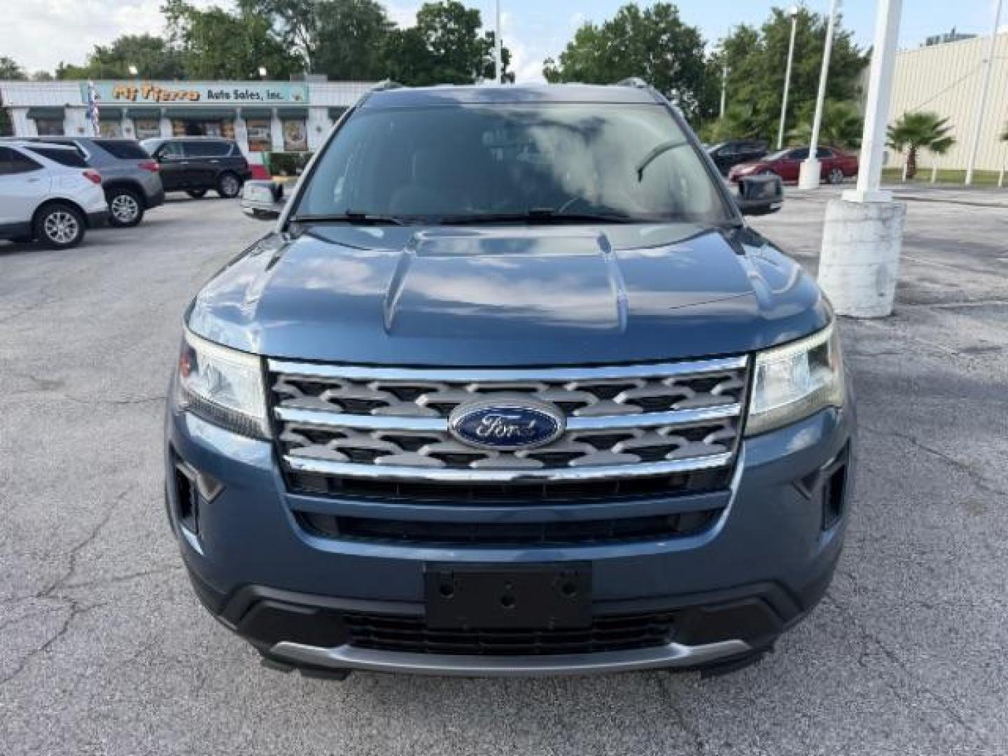 2018 Blue Metallic /Ebony Black Ford Explorer XLT (1FM5K7D86JG) with an EcoBoost 2.3L I-4 gasoline direct injection engine, located at 4545 Spencer Hwy., Pasadena, 77504, (832) 266-1645, 29.666037, -95.173775 - Photo#3