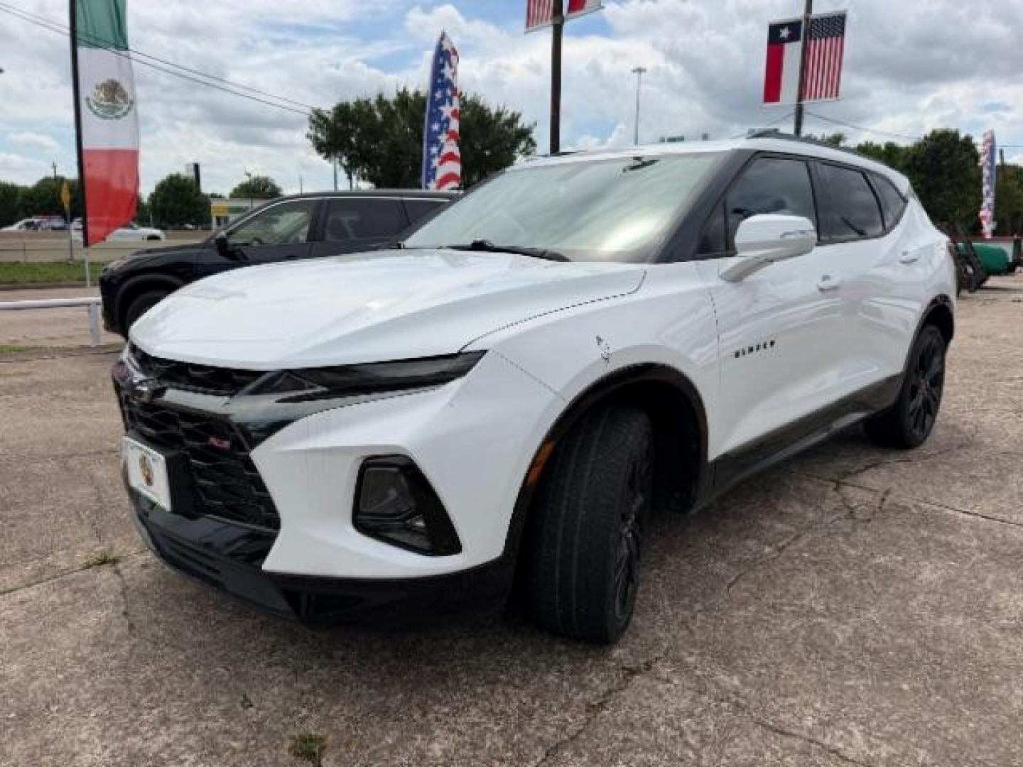 2019 Summit White Chevrolet Blazer RS (3GNKBERS2KS) with an 3.6L V-6 gasoline direct injection engine, located at 7935 Gulf Freeway, Houston, 77017, (832) 266-1645, 29.684393, -95.275665- Photo#2