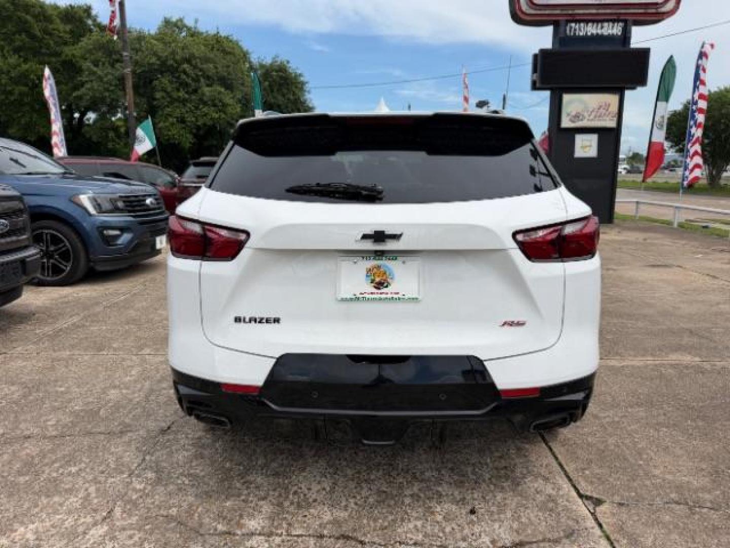 2019 Summit White Chevrolet Blazer RS (3GNKBERS2KS) with an 3.6L V-6 gasoline direct injection engine, located at 7935 Gulf Freeway, Houston, 77017, (832) 266-1645, 29.684393, -95.275665- Photo#5