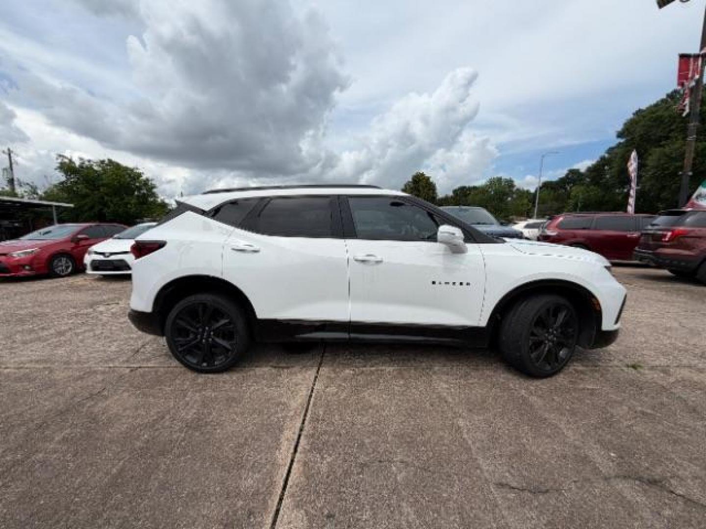 2019 Summit White Chevrolet Blazer RS (3GNKBERS2KS) with an 3.6L V-6 gasoline direct injection engine, located at 7935 Gulf Freeway, Houston, 77017, (832) 266-1645, 29.684393, -95.275665- Photo#7