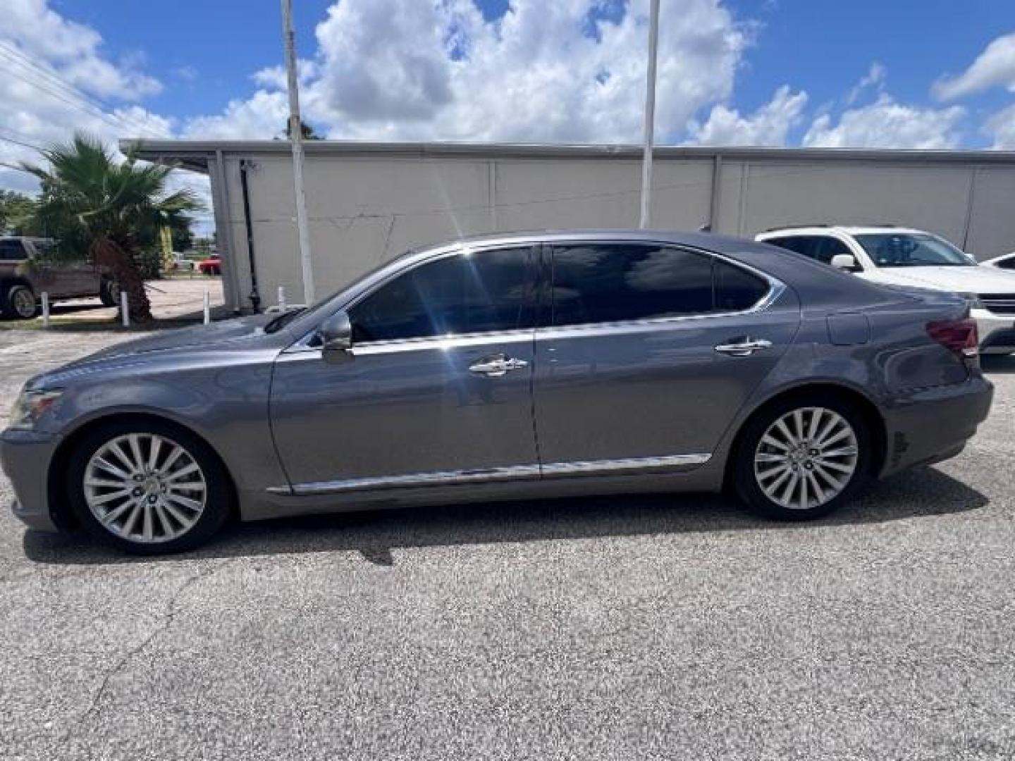 2013 Nebula Gray Pearl /Black Lexus LS 460 L (JTHDL5EFXD5) with an 4.6L V-8 port/direct injection engine, located at 4545 Spencer Hwy., Pasadena, 77504, (832) 266-1645, 29.666037, -95.173775- Photo#3