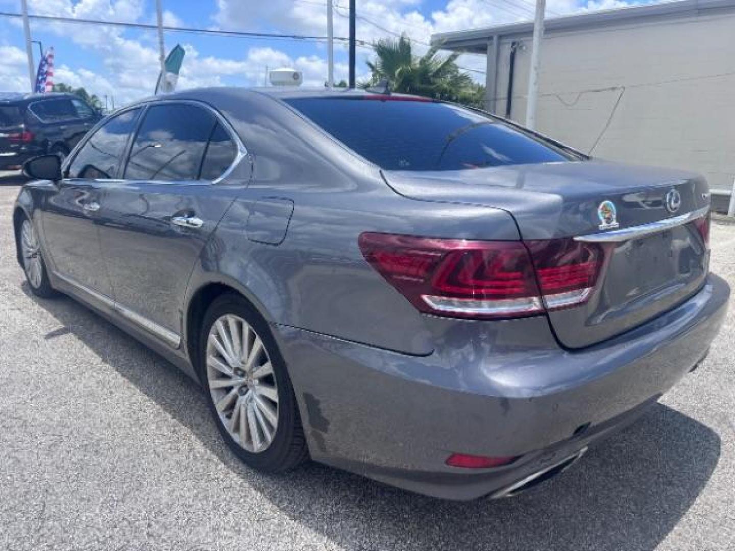 2013 Nebula Gray Pearl /Black Lexus LS 460 L (JTHDL5EFXD5) with an 4.6L V-8 port/direct injection engine, located at 4545 Spencer Hwy., Pasadena, 77504, (832) 266-1645, 29.666037, -95.173775- Photo#4