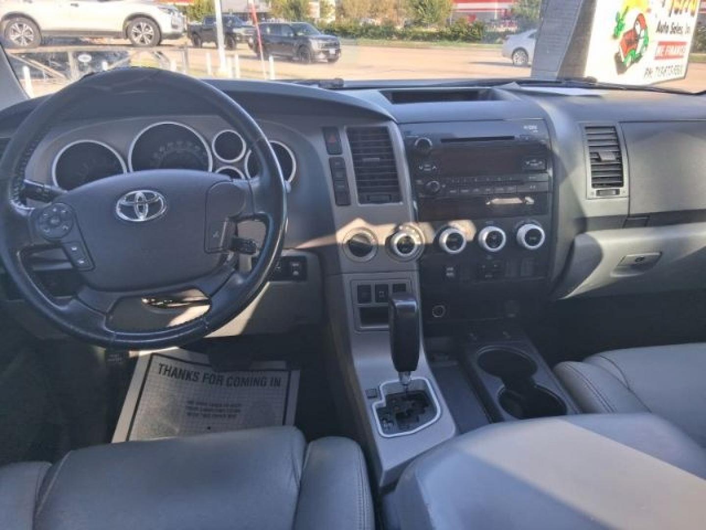 2013 Magnetic Gray Metallic /Sand Beige Toyota Sequoia SR5 5.7L V8 (5TDBW5G15DS) with an I-FORCE 5.7L V-8 DOHC engine, located at 4545 Spencer Hwy., Pasadena, 77504, (832) 266-1645, 29.666037, -95.173775- Photo#2