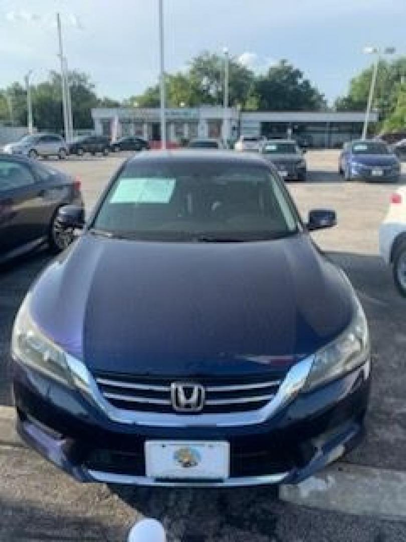 2015 Obsidian Blue Pearl /Black Honda Accord EX (1HGCR2F71FA) with an 2.4L I-4 gasoline direct injection engine, located at 4545 Spencer Hwy., Pasadena, 77504, (832) 266-1645, 29.666037, -95.173775- Photo#0