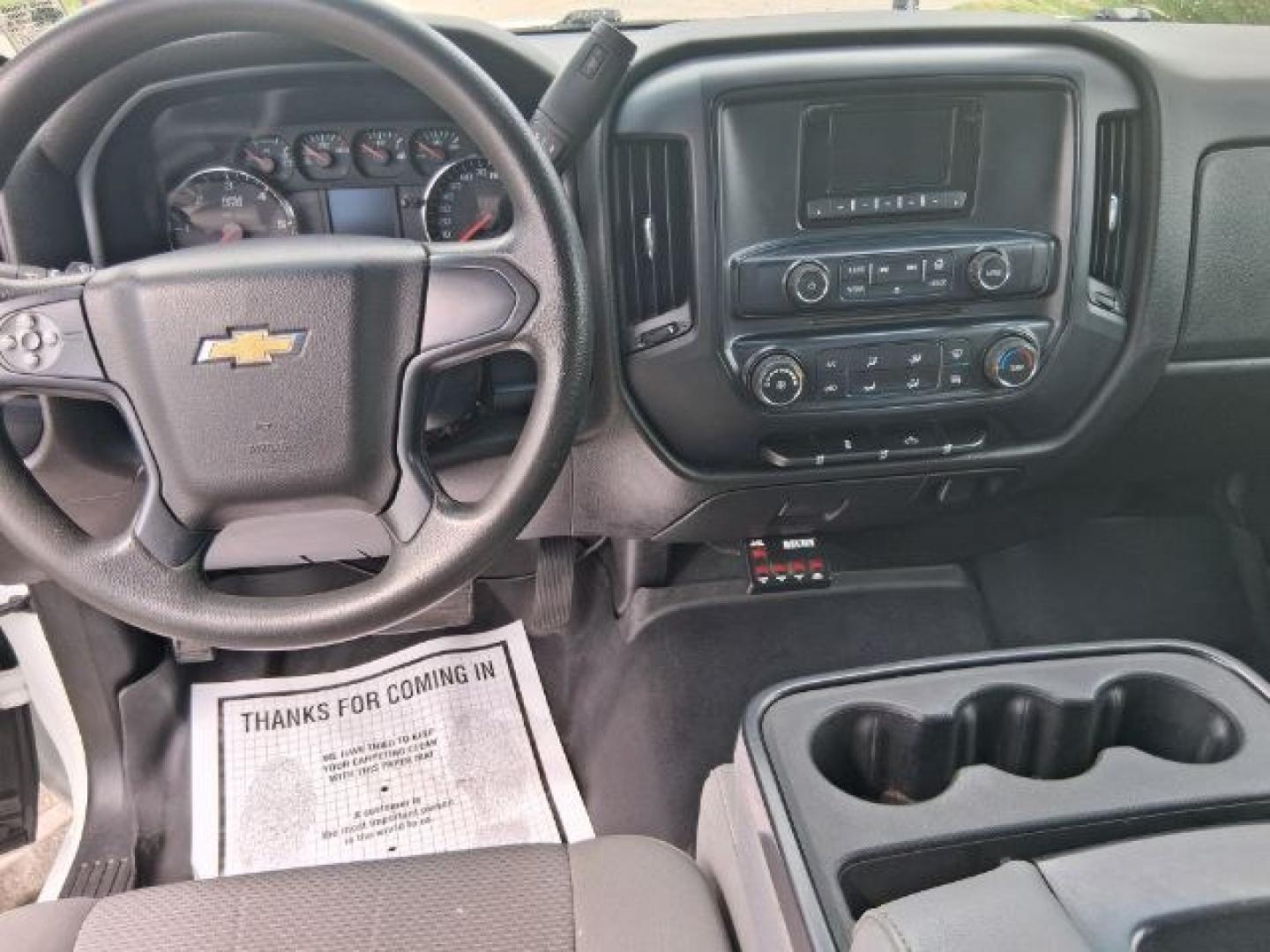 2015 Summit White /Dark Ash/Jet Black Chevrolet Silverado 1500 LS (3GCPCPEC2FG) with an EcoTec3 4.3L V-6 direct injection engine, located at 4545 Spencer Hwy., Pasadena, 77504, (832) 266-1645, 29.666037, -95.173775- Photo#5