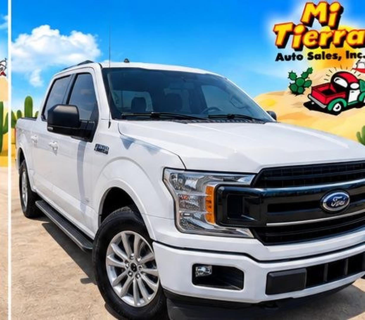 2020 Oxford White /Black Ford F-150 XLT (1FTEW1CP8LK) with an EcoBoost 2.7L V-6 port/direct injection engine, located at 7935 Gulf Freeway, Houston, 77017, (832) 266-1645, 29.684393, -95.275665- Photo#2